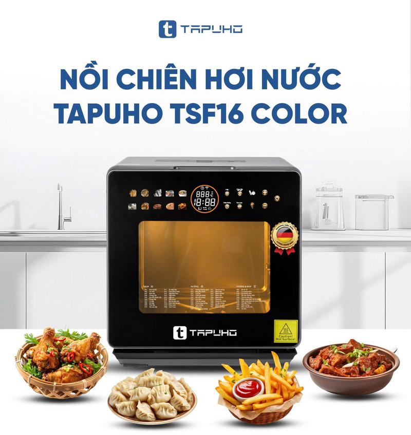 Nồi chi&ecirc;n hơi nước Tapuho TSF16